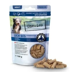 Chewies Lucky Bits - Pack Mixto 22 Chewies Lucky Bits - Pack Mixto -KONG Ventas 044869 chw luckybits adult flussbarsch huhn 100g doypack food 72dpi 1500px 1