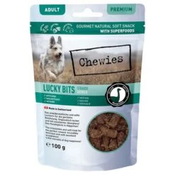 Chewies Lucky Bits - Pack Mixto 30 Chewies Lucky Bits - Pack Mixto -KONG Ventas 044890 chw luckybits adult strauss 100g front 72dpi 1500px 0