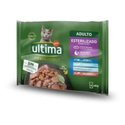 Ultima Cat Sterilized 48 X 85 G Comida Húmeda Para Gatos -KONG Ventas 181497 pla ultima cat sterilized fleischauswahl hs 01 7