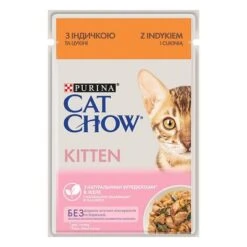 Cat Chow 26 X 85 G Comida Húmeda Para Gatos -KONG Ventas 186570 pla nestle catchow kitten turkey 85g hs 01 6