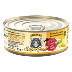 Porta 21 Superfood Comida Húmeda Para Gatos 6 X 80 G -KONG Ventas 308496 pla porta21 superfood makrele ananasa 80g hs 01 2