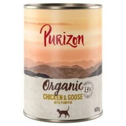 Purizon Organic 6 X 400 G Comida Ecológica Para Gatos -KONG Ventas 379599 pla purizon cat organic chicken goose 400g hs 01 2