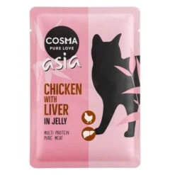 Cosma Asia 24 X 100 G En Bolsitas Para Gatos -KONG Ventas 55568 pla cosma asia chickenliver 100g 6