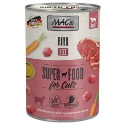 MAC's 12 X 400 G En Latas Para Gatos -KONG Ventas 63599 pla macs katzenfutter rind 400g hs 01 5