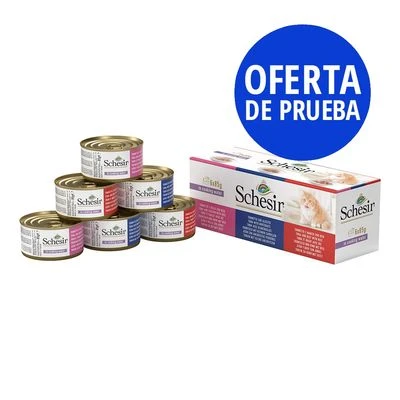 Pack Mixto Schesir Natural Con Arroz Latas 6 X 85 G