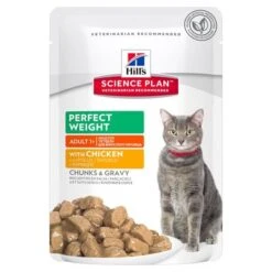 Hill's Science Plan Hill's Perfect Weight Sobres Para Gatos -KONG Ventas 70906 pla hills perfectweightadult chicken 9