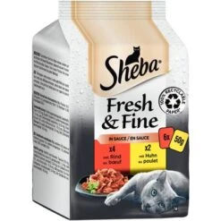 Sheba Fresh & Fine 72 X 50 G - Pack % -KONG Ventas beef sauce 2