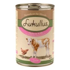 Pack Ahorro Lukullus Junior 24 X 400 G -KONG Ventas lukullus junior huhn kalb 400 g 2