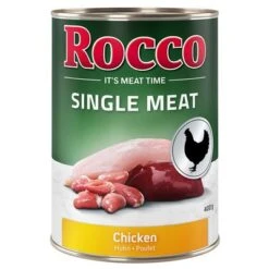 Pack Ahorro Rocco Single Meat 12 X 400 G -KONG Ventas rocco nf singlemeat 400g chicken 1000x1000 1 5