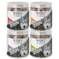 Pack Ahorro 4 X Wolf Of Wilderness RAW Snacks Liofilizados Premium -KONG Ventas wow raw 4er mix 0